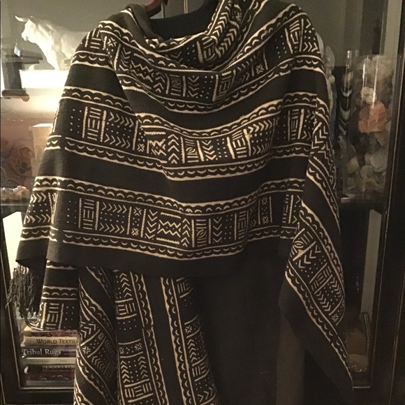 Jackets & Blazers - Mudcloth poncho